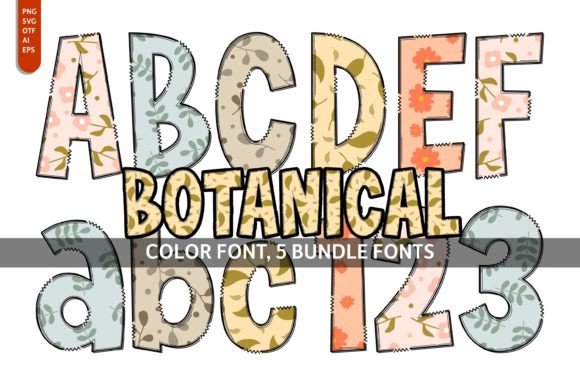 Botanical Font: A Playful Asset for Modern Creative Projects