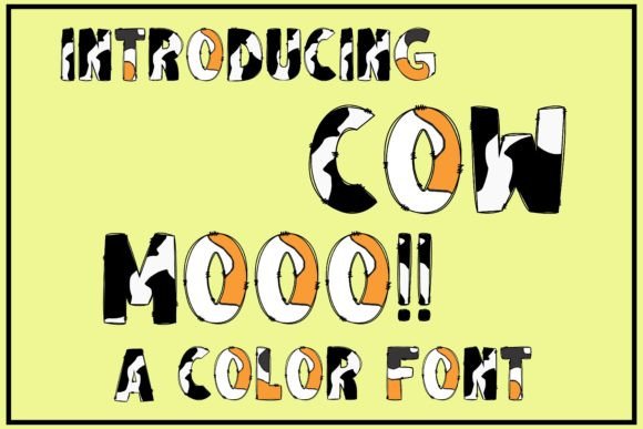 Cow: The Playful Cow Print Font That Brings Joy to Your Designs
