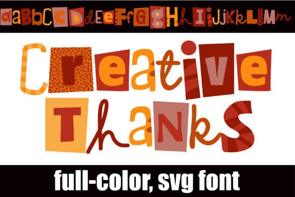 Creative Thanks: A Color Font for Vibrant Projects