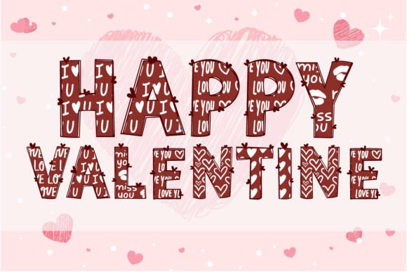 Happy Valentine: A Creative Font for Love-Focused Design
