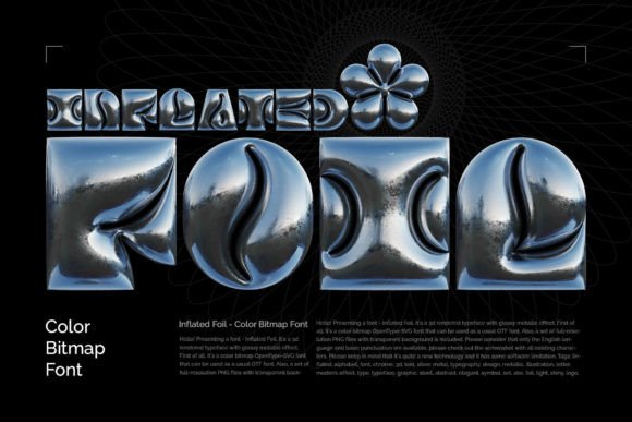 Inflated Foil: The Metallic Display Font for Bold Branding