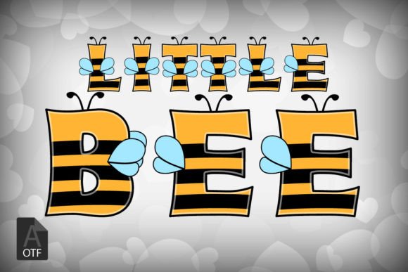 Little Bee: A Whimsical Color Font for Playful Designs
