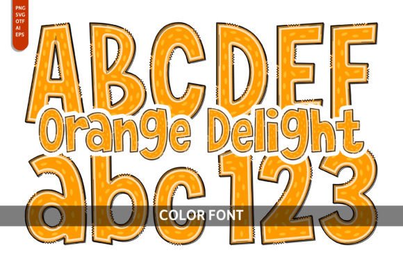 Orange Delight: A Playful Font for Creative Projects
