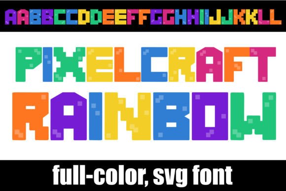 Pixelcraft Rainbow: Your Font for Unforgettable Visuals