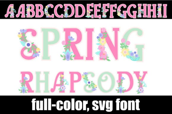Spring Rhapsody: Crafting Visual Harmony with a Floral Typeface
